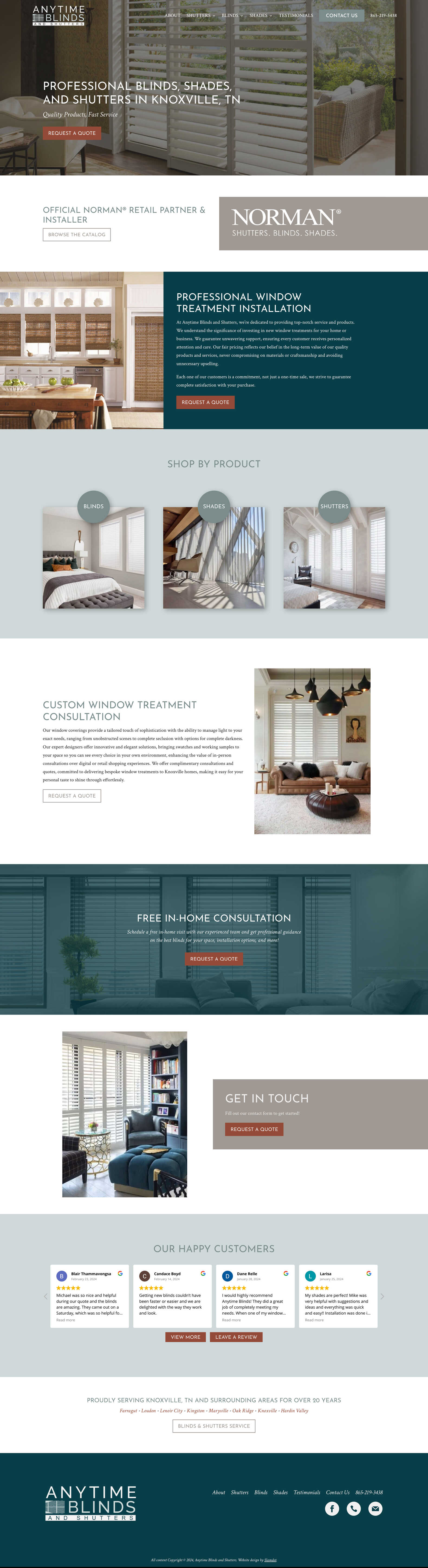 Anytime Blinds and Shutters